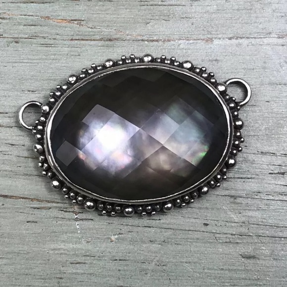 Stephen Dweck Sterling Silver Faceted StonePendant